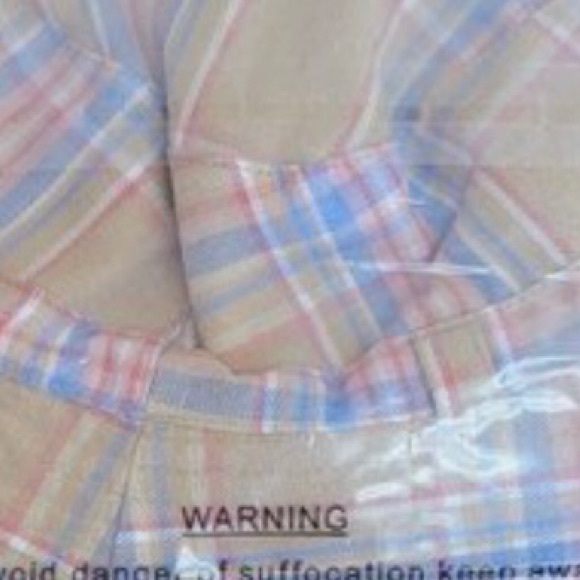 Urban Outfitters Plaid Bucket Sun Hat Drawstring Chin Strap Pastel OS NEW - Picture 5 of 7